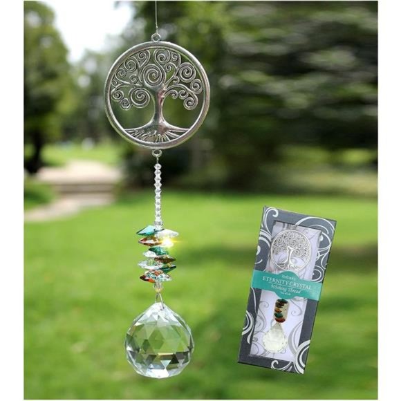 Crystal Garden Suncatcher Hanging Crystals Ornament Rainbow Maker Prisms - Picture 1 of 6